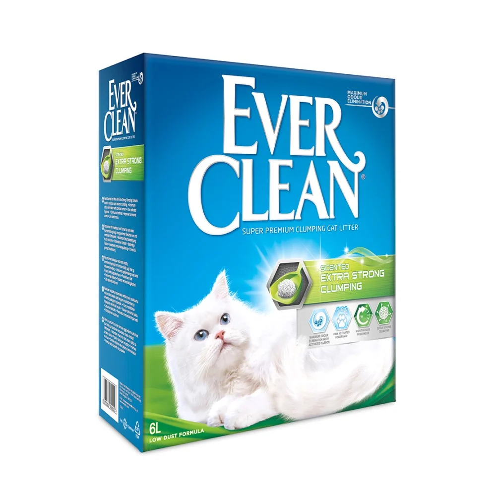 Бентонитовый наполнитель для кошачьего туалета Ever Clean Extra Strong Clumping Scented 6 л