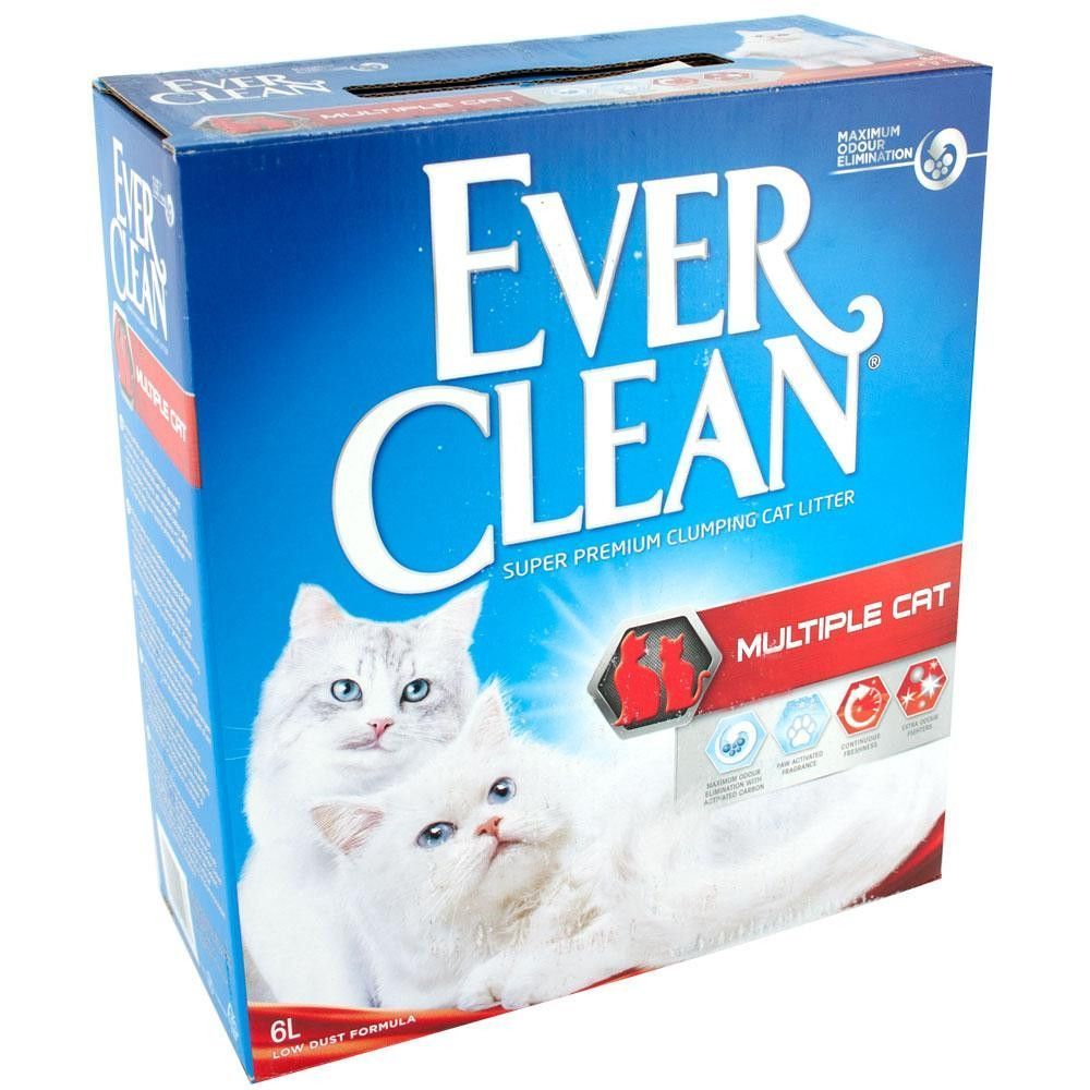 Ever Clean Multiple Cat бентонітовий наповнювач 6 л - без аромату