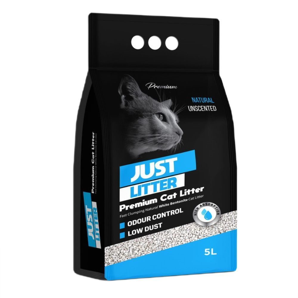 Just Litter бентонитовый наполнитель 5 л - без аромата Just Litter бентонитовый наполнитель 5 л - без аромата