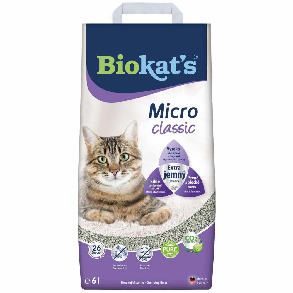 Biokat's Micro Classic бентонитовый наполнитель 6 л