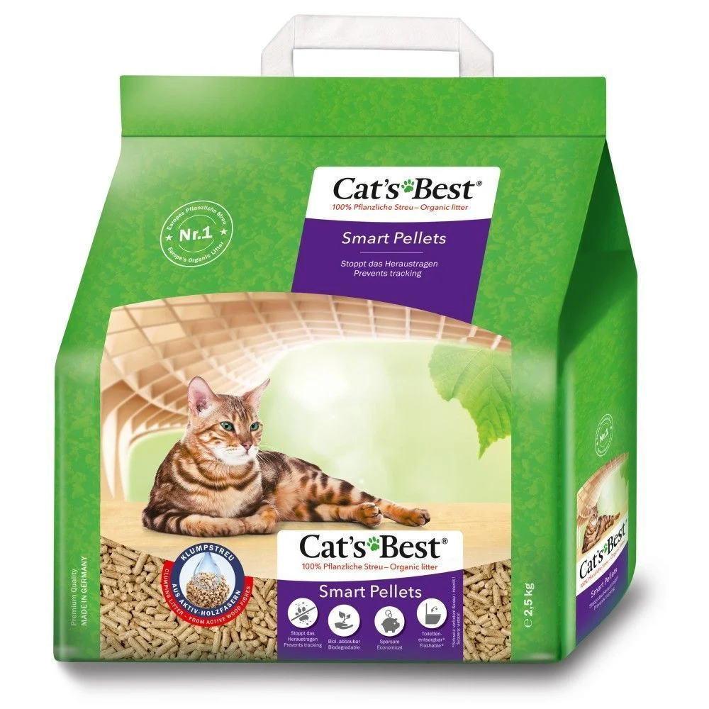 Cat's Best Smart Pellets деревний наповнювач 2,5 кг Cat's Best Smart Pellets деревний наповнювач 2,5 кг
