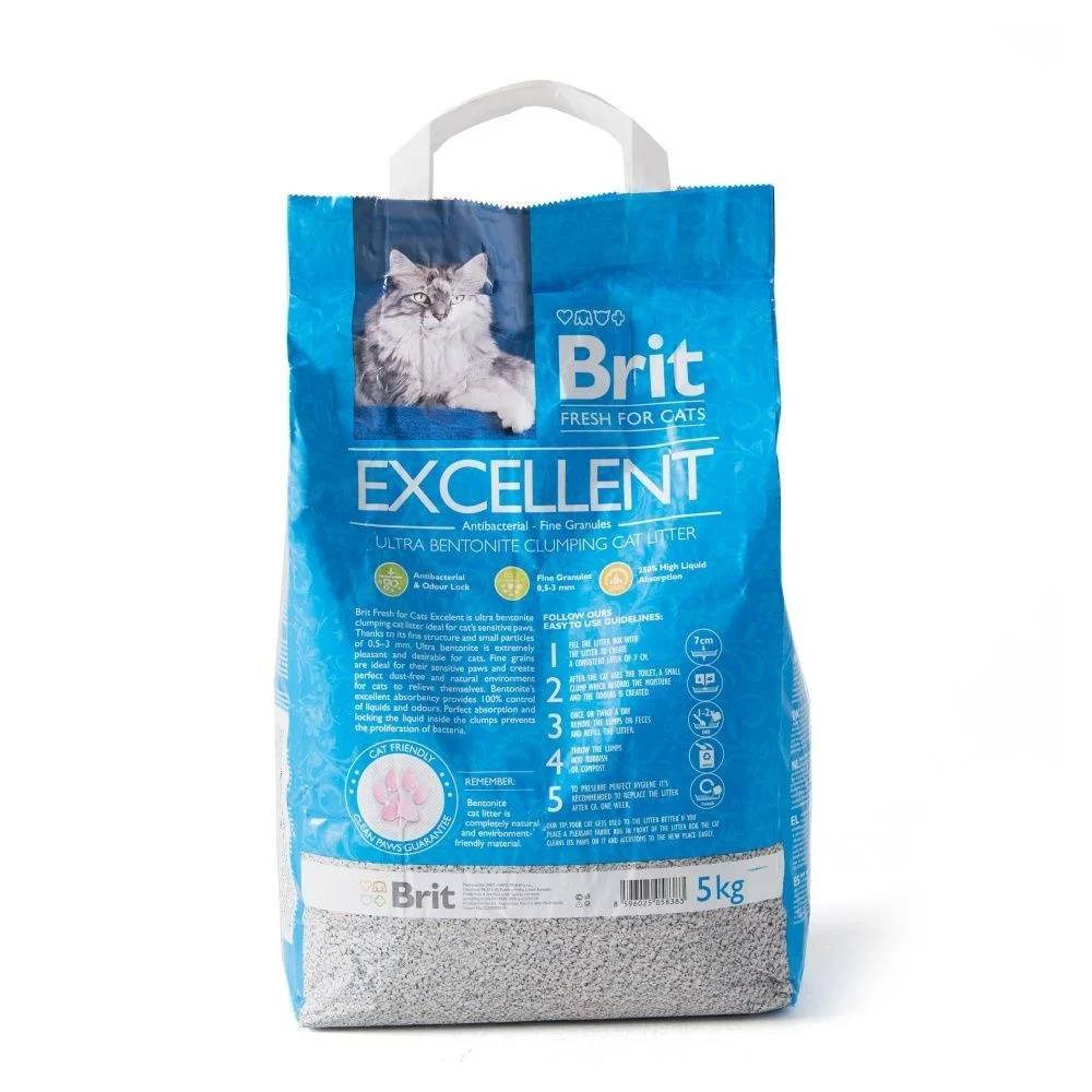 Brit Fresh Excellent  бентонітовий наповнювач 5 кг - без аромату