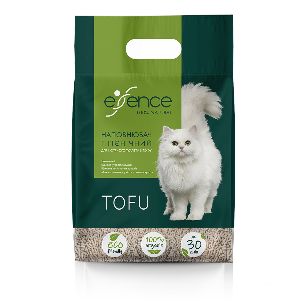 Соевый наполнитель для кошачьего туалета Essence 2,5 кг / 6 л