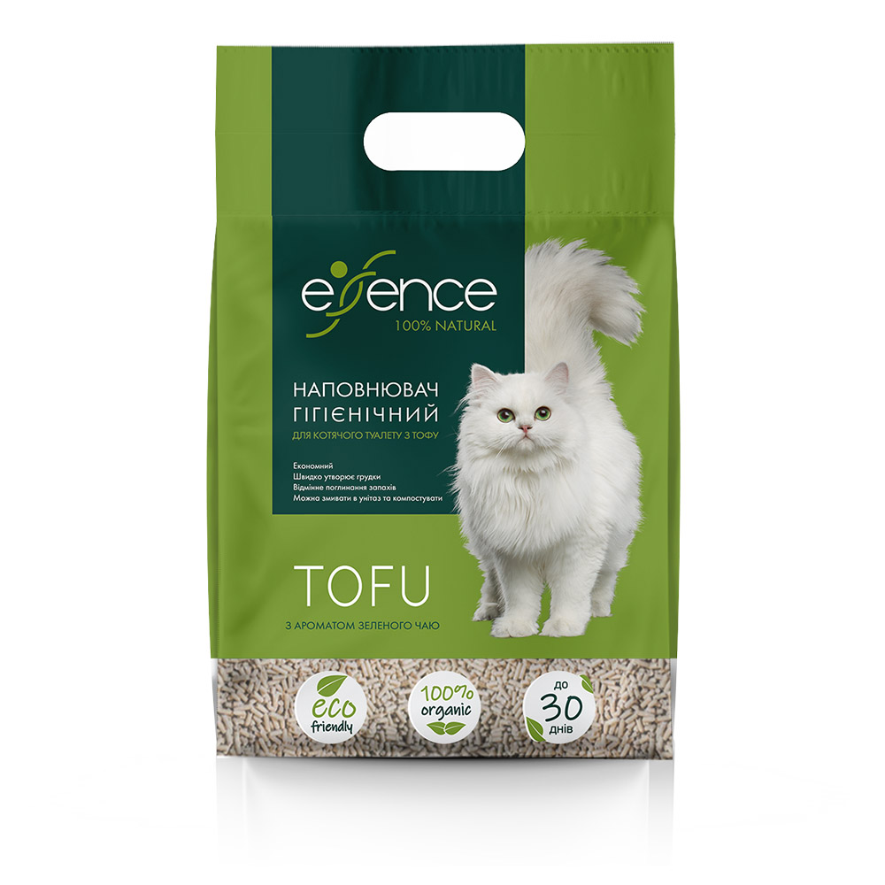 Соевый наполнитель для кошачьего туалета Essence 2,5 кг / 6 л