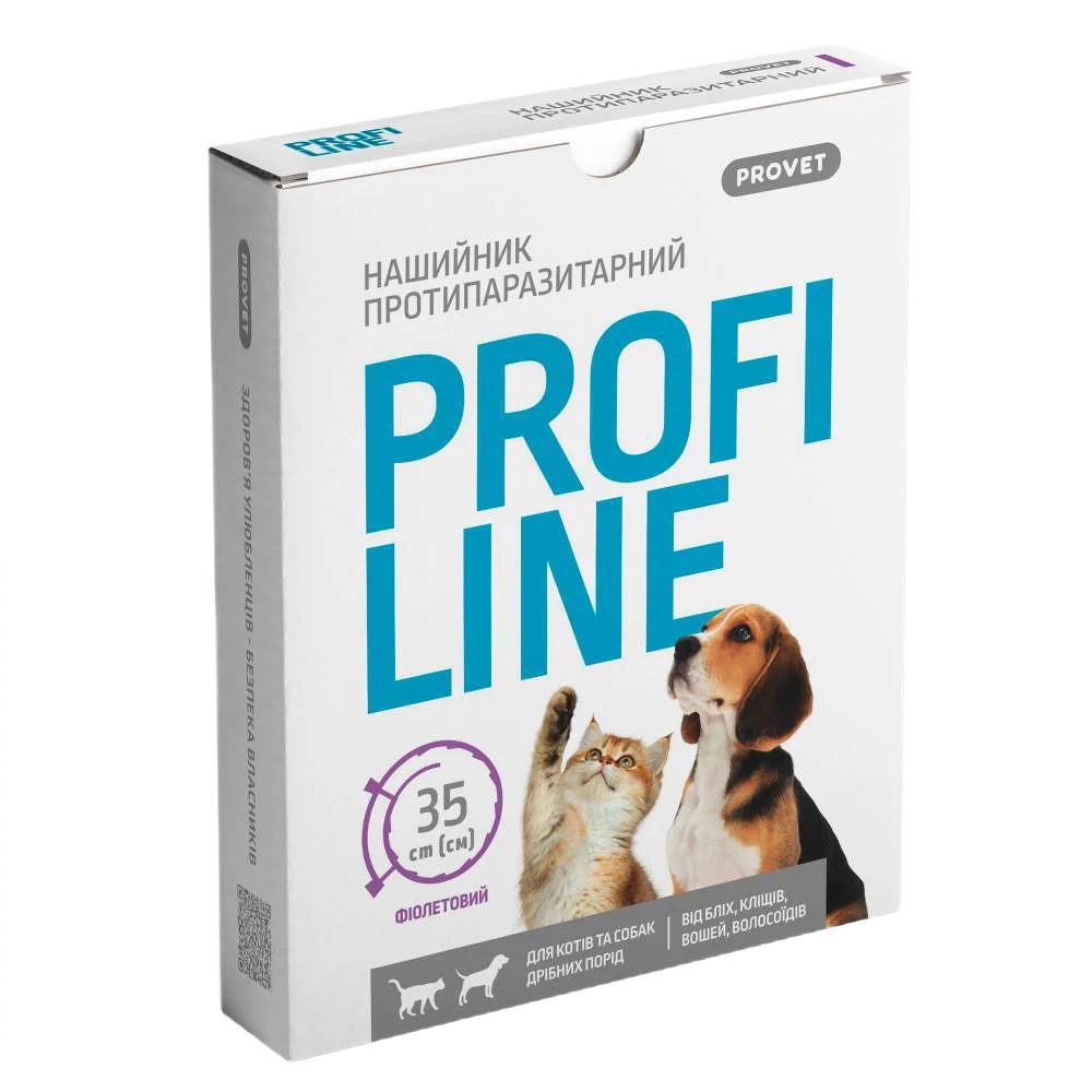 Нашийник для котів PROVET Profiline 35 см - фіолетовий Нашийник для котів PROVET Profiline 35 см - фіолетовий