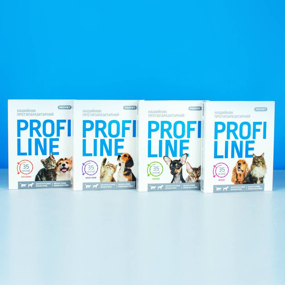 Нашийник для котів PROVET Profiline 35 см - фуксія Нашийник для котів PROVET Profiline 35 см - фуксія
