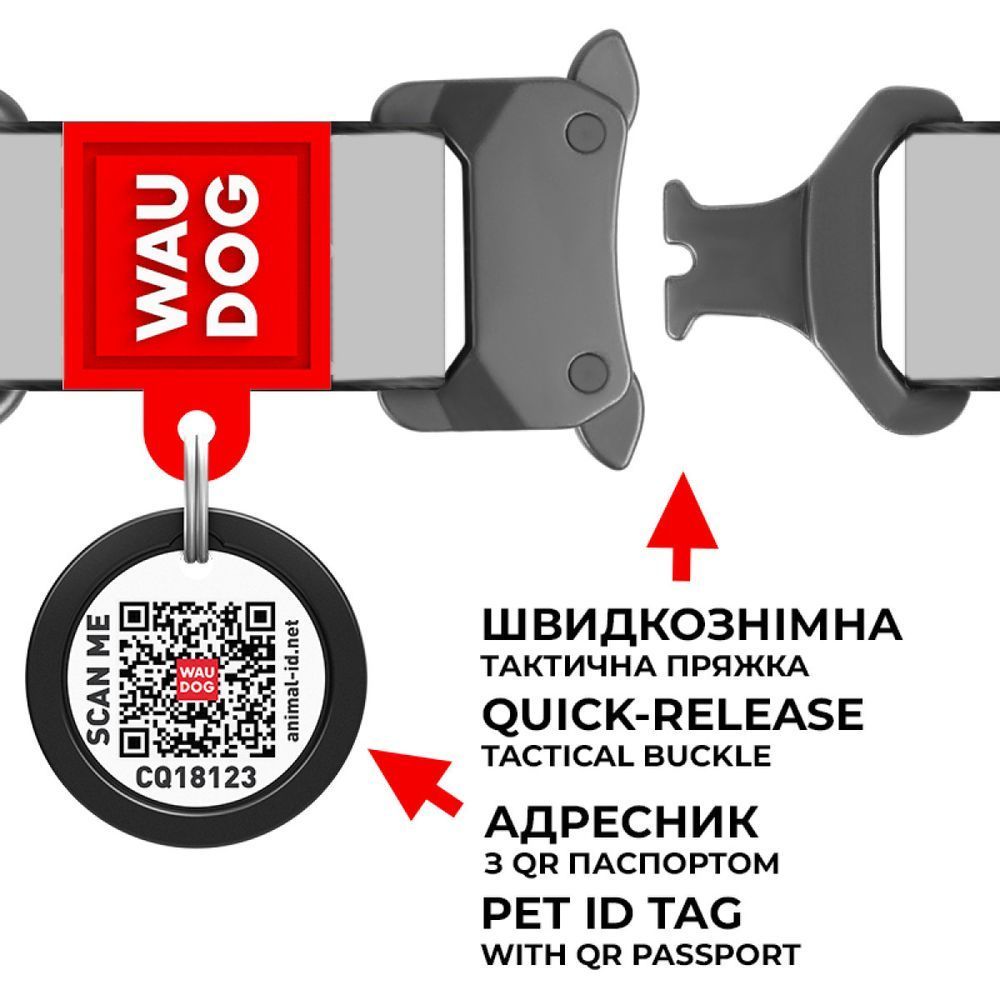 Нашийник для собак COLLAR WOUDOG Водостійкий M - помаранчевий Нашийник для собак COLLAR WOUDOG Водостійкий M - помаранчевий