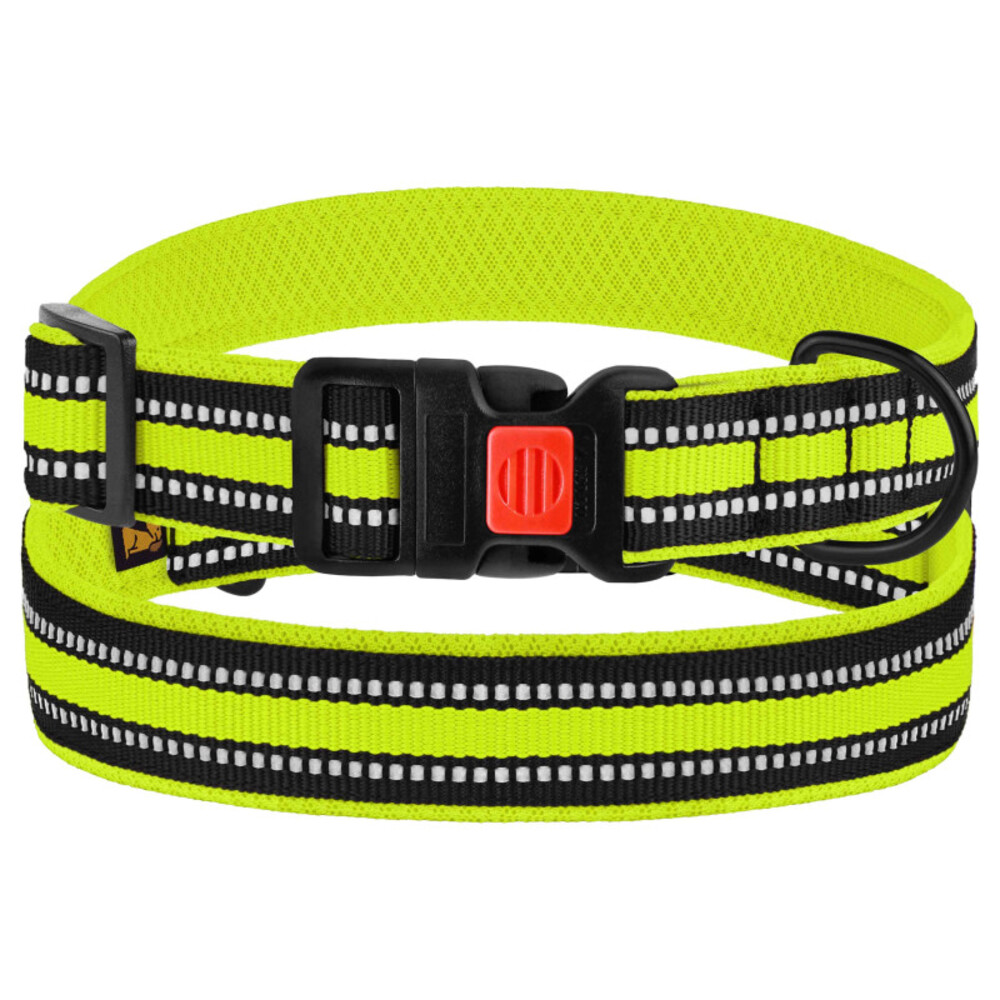 Ошейник для собак Barksi BronzeDog Mesh S - лимонный Ошейник для собак Barksi BronzeDog Mesh S - лимонный