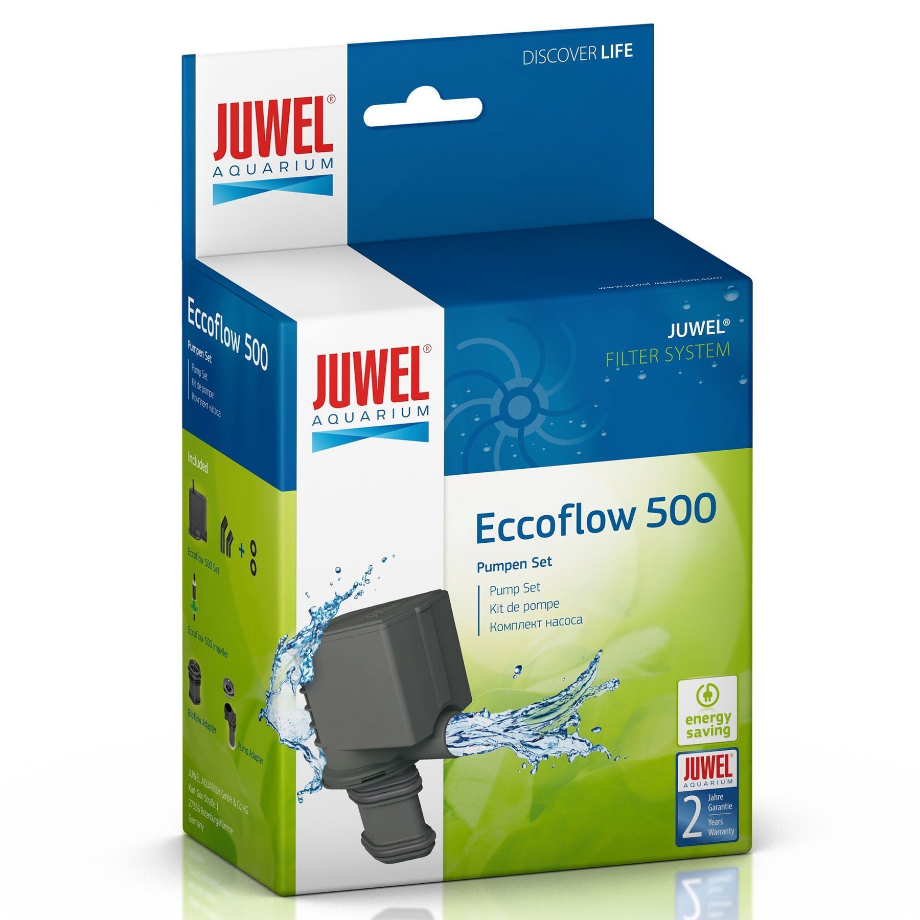 Насос Juwel «Eccoflow 500» (для внутрішнього фільтра Juwel «Bioflow») Насос Juwel «Eccoflow 500» (для внутрішнього фільтра Juwel «Bioflow»)