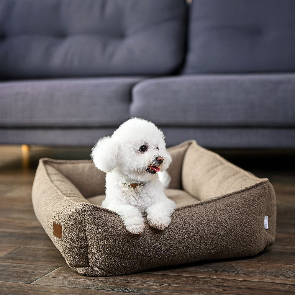Noble Pet Albert Teddy лежак для собак M 70х50 см - коричневий