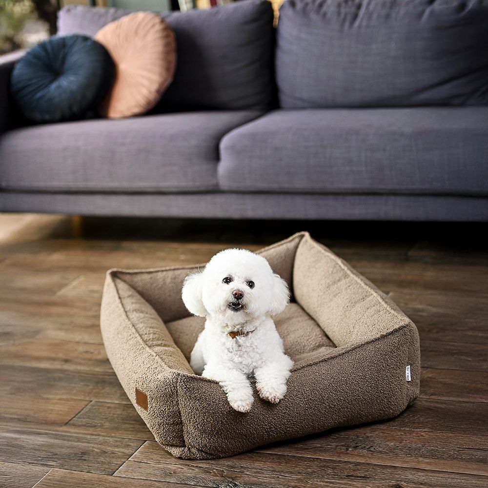 Noble Pet Albert Teddy лежак для собак M 70х50 см - коричневий