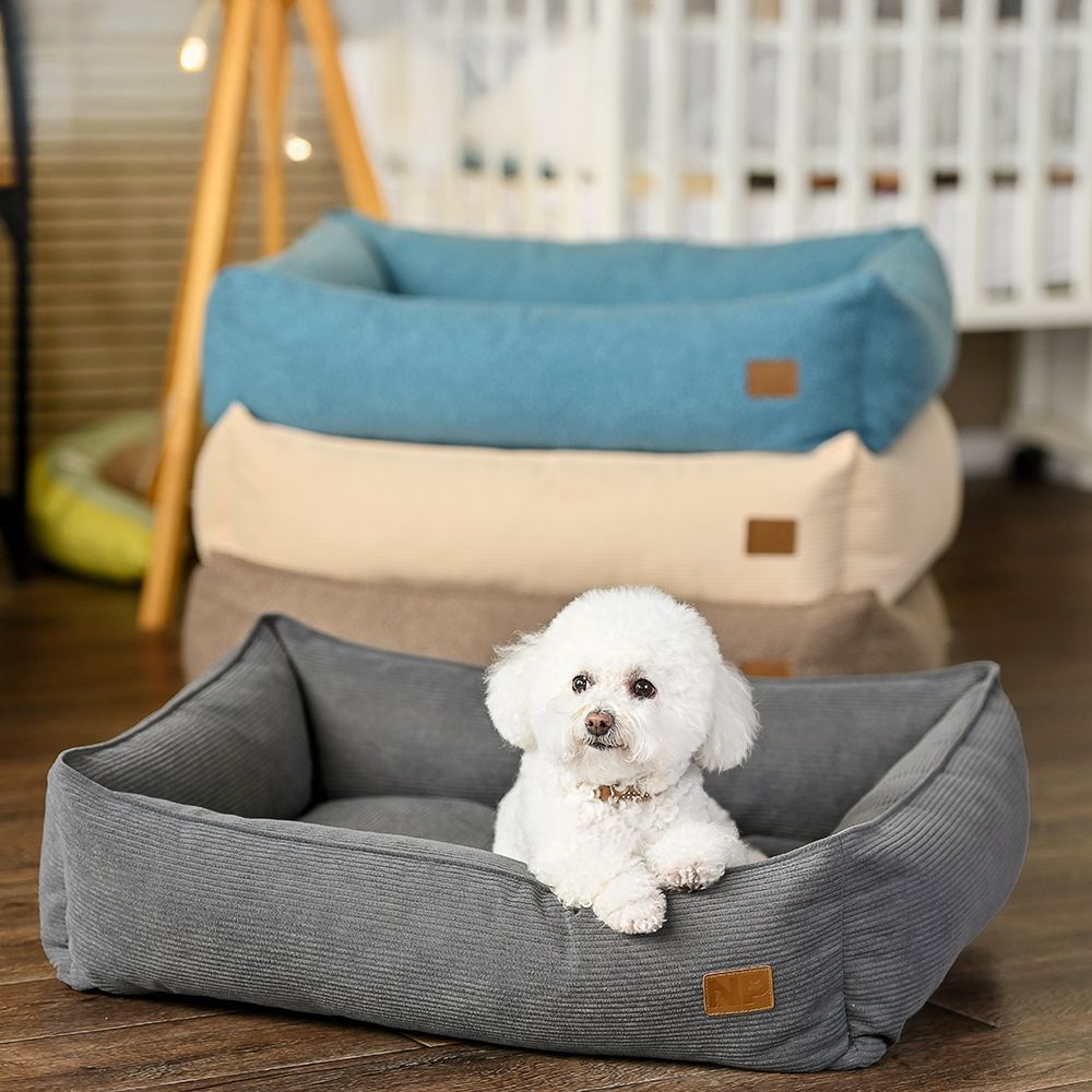 Noble Pet Albert Velvet лежак для собак 90х60 см - сірий
