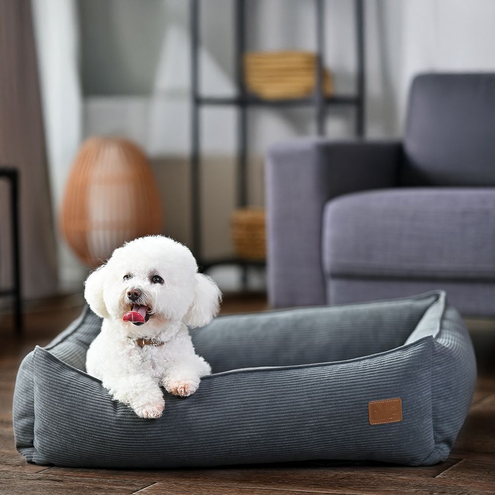Noble Pet Albert Velvet лежак для собак 90х60 см - сірий