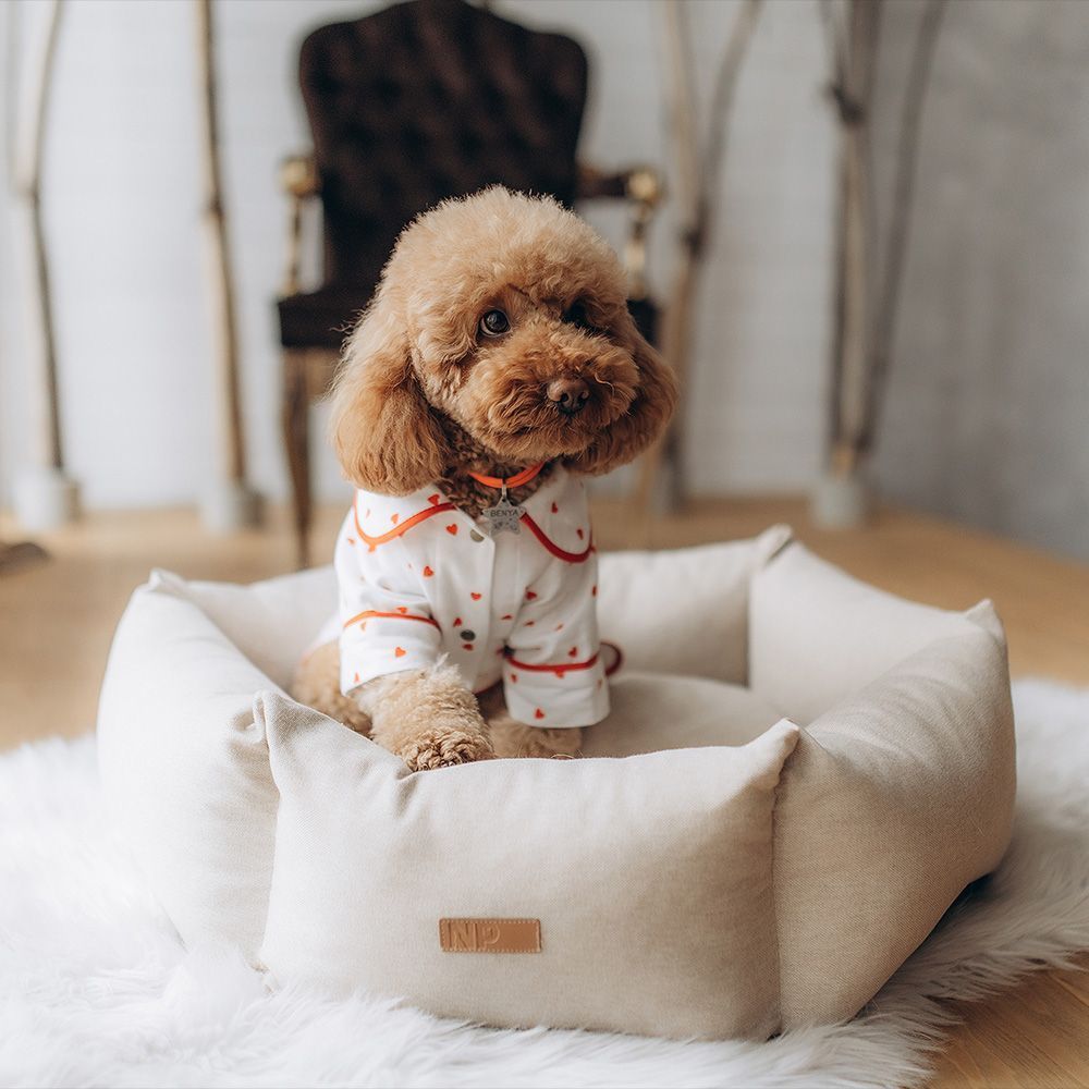 Noble Pet Paul лежак для собак 65x65 см - бежевий