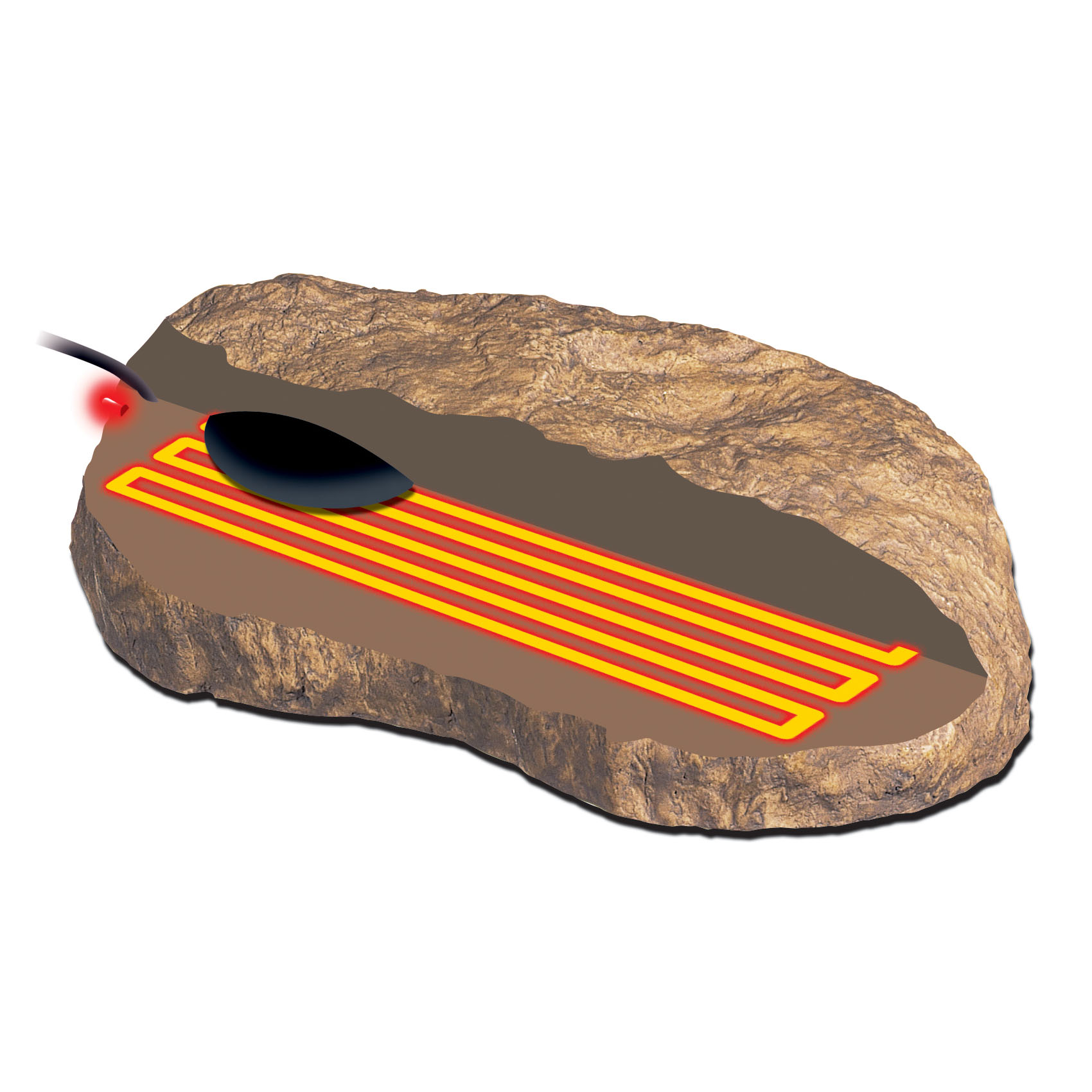 Обігрівач для тераріума Exo Terra Heat Wave Rock 5 W, 15x10 см Обігрівач для тераріума Exo Terra Heat Wave Rock 5 W, 15x10 см