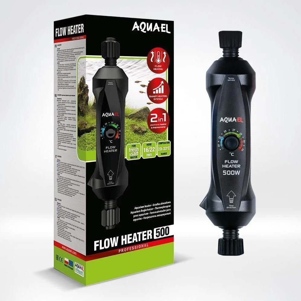Проточный нагреватель Aquael Flow Heater 500 Вт с системой регулировки One Touch, 500 W