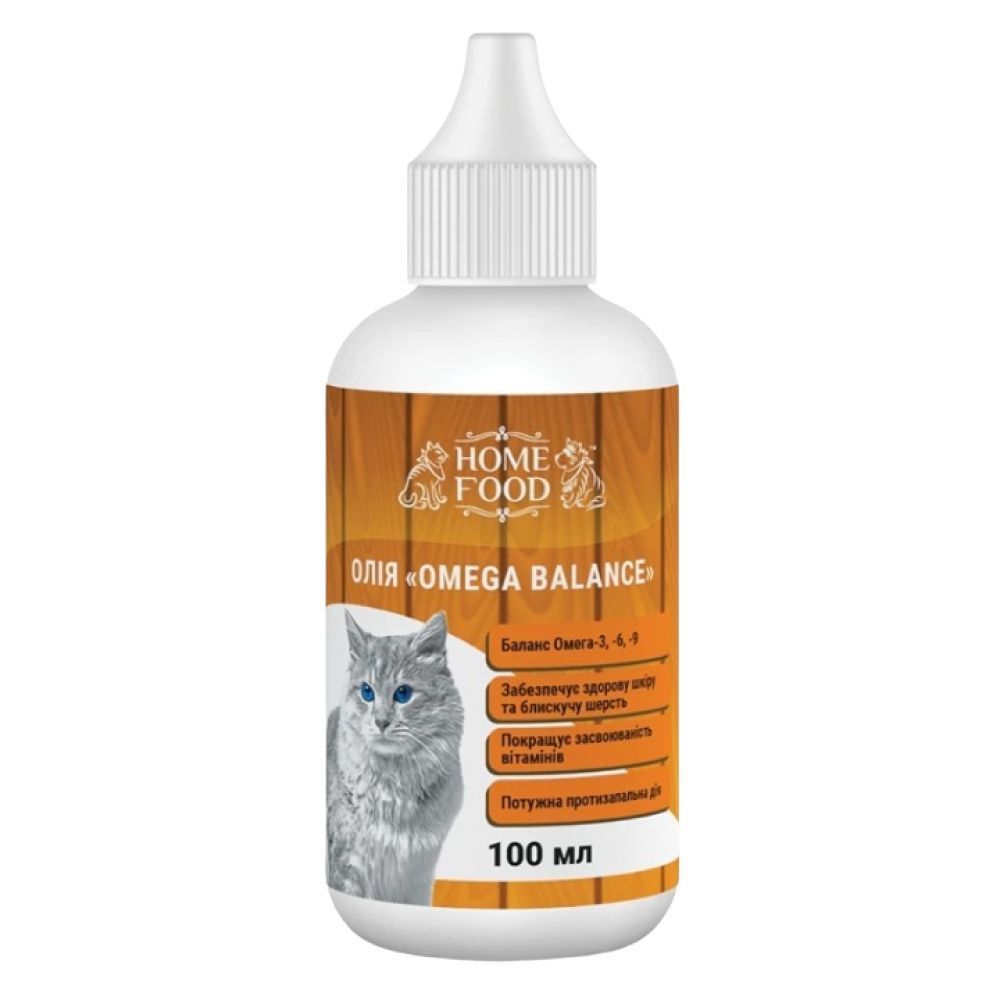 Масло для кошек Home Food Omega Balance 100 мл Масло для кошек Home Food Omega Balance 100 мл
