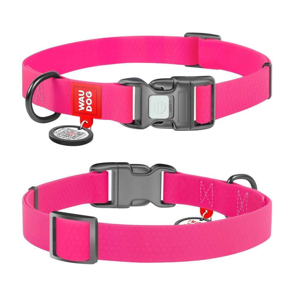 Нашийник для собак COLLAR WOUDOG Водостійкий M - рожевий Нашийник для собак COLLAR WOUDOG Водостійкий M - рожевий