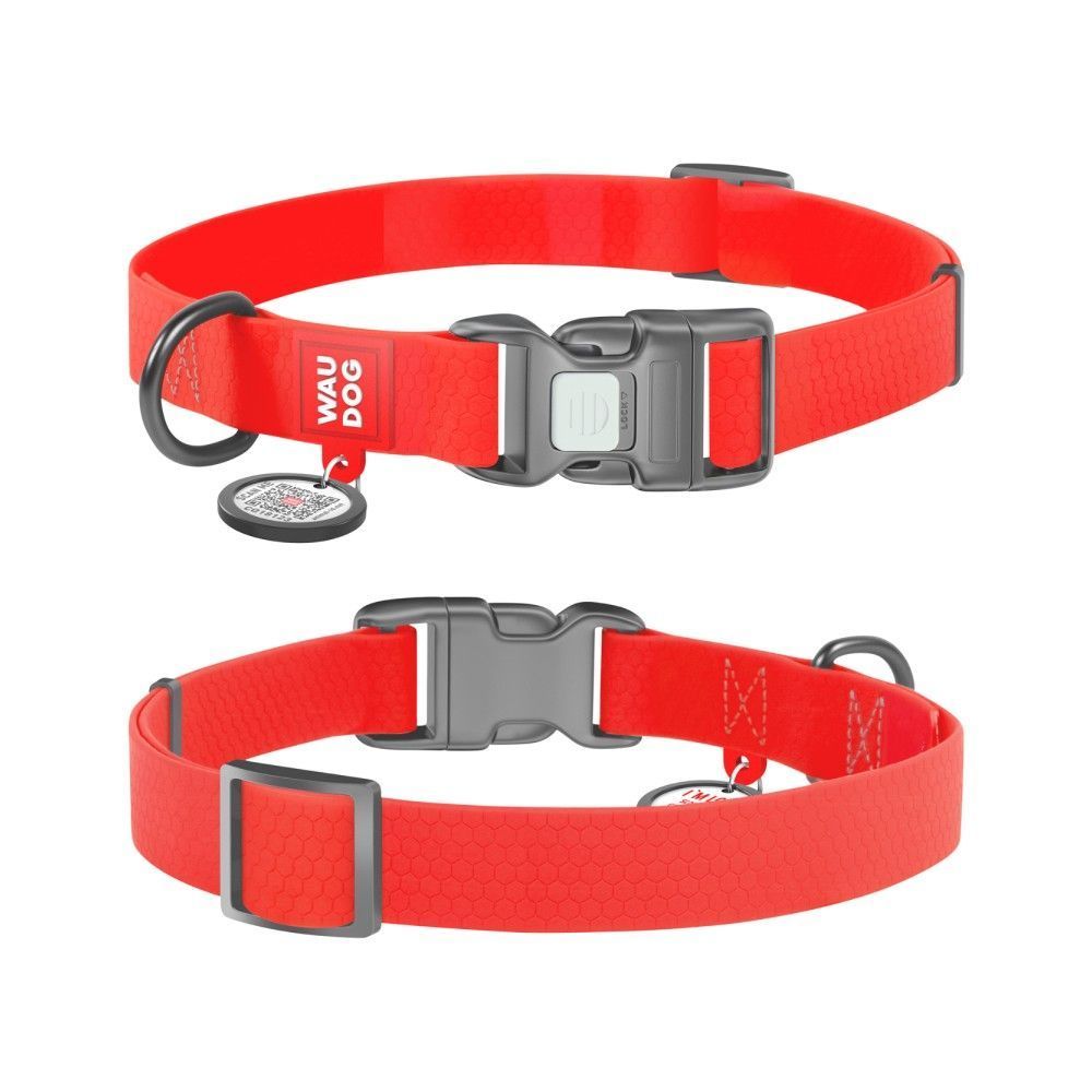 Нашийник для собак COLLAR WOUDOG Водостійкий XL - червоний Нашийник для собак COLLAR WOUDOG Водостійкий XL - червоний