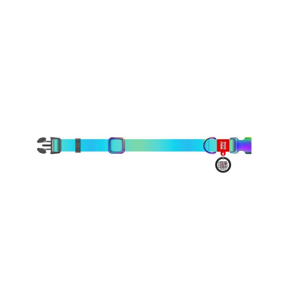 Нашийник для собак Collar Waudog Nylon Recycled M - блакитний Нашийник для собак Collar Waudog Nylon Recycled M - блакитний