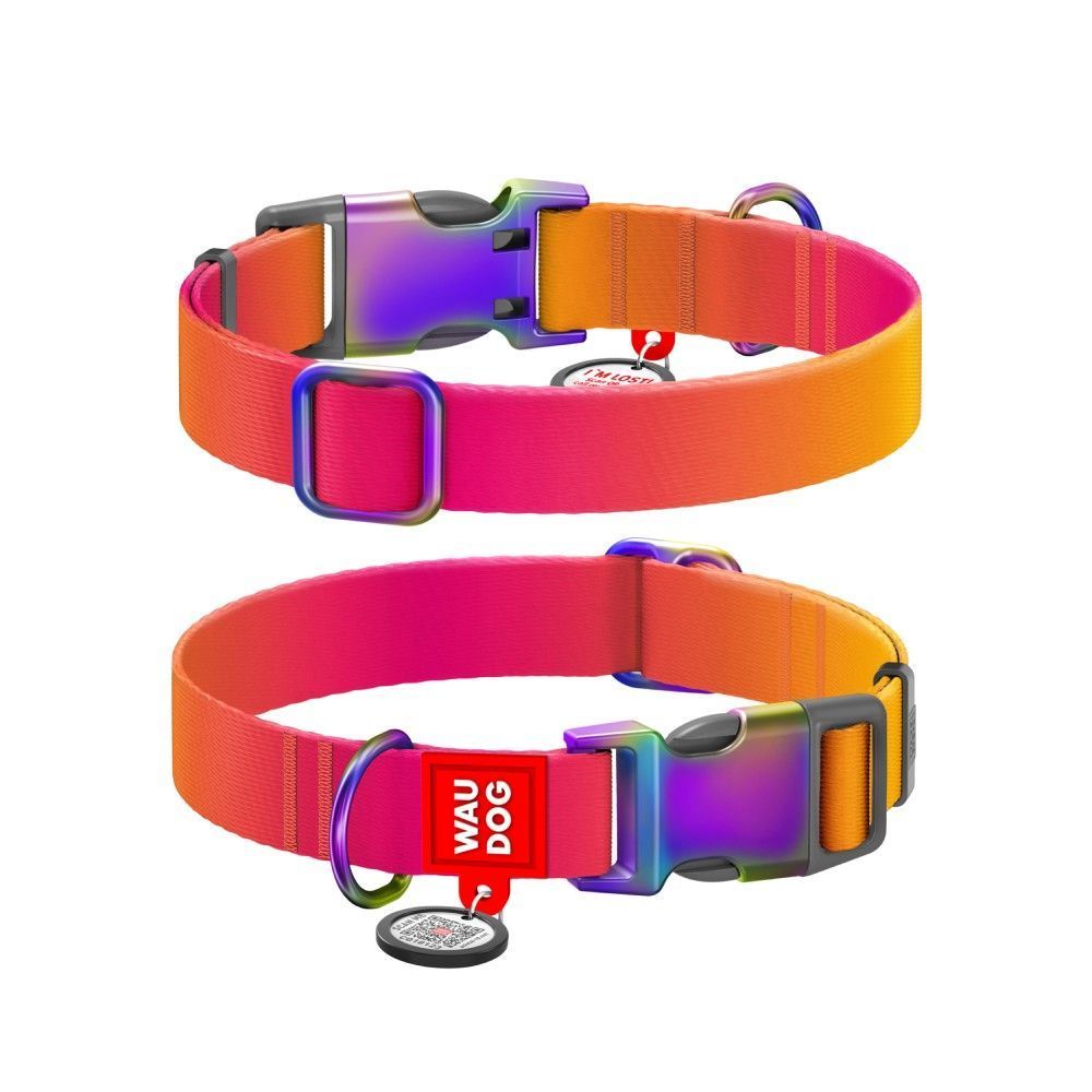Нашийник для собак Collar Waudog Nylon Recycled S - помаранчевий Нашийник для собак Collar Waudog Nylon Recycled S - помаранчевий