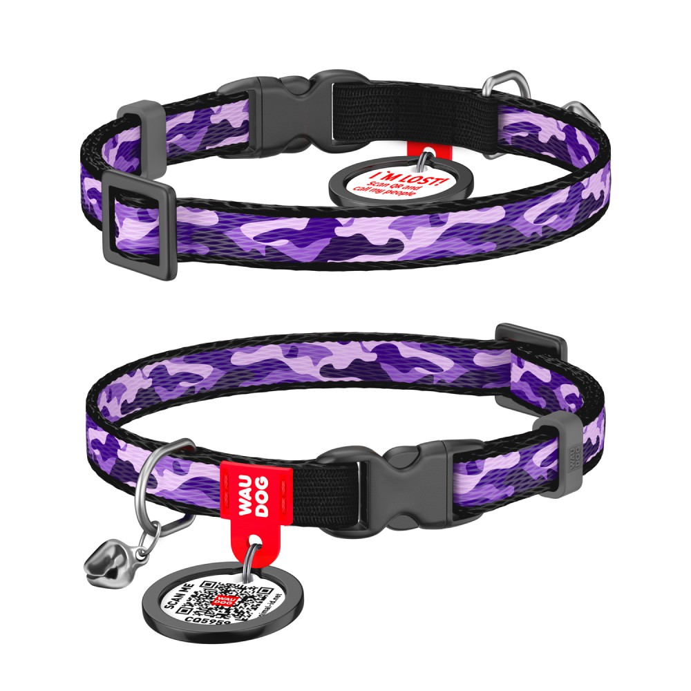 Ошейник COLLAR WOUDOG Нейлон ХS - фиолетовый Ошейник COLLAR WOUDOG Нейлон ХS - фиолетовый