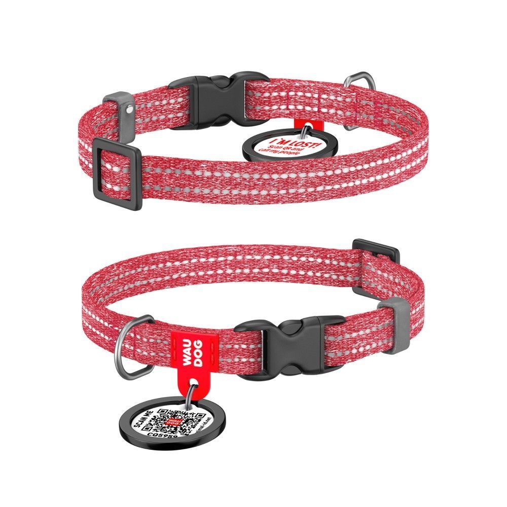 Нашийник для собак COLLAR WOUDOG Світловідбиваючий XS - червоний Нашийник для собак COLLAR WOUDOG Світловідбиваючий XS - червоний