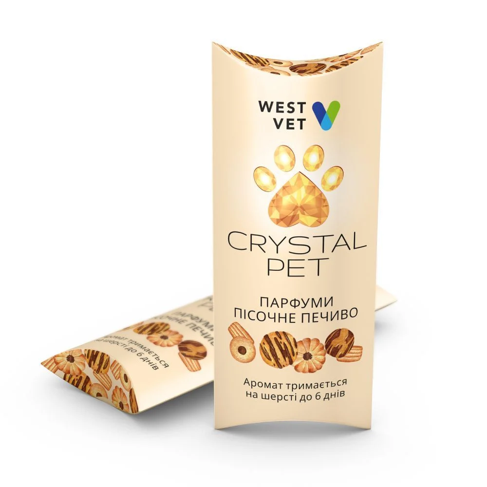 Парфуми для собак та котів West Vet Crystal Pet 5 мл - пісочне печиво