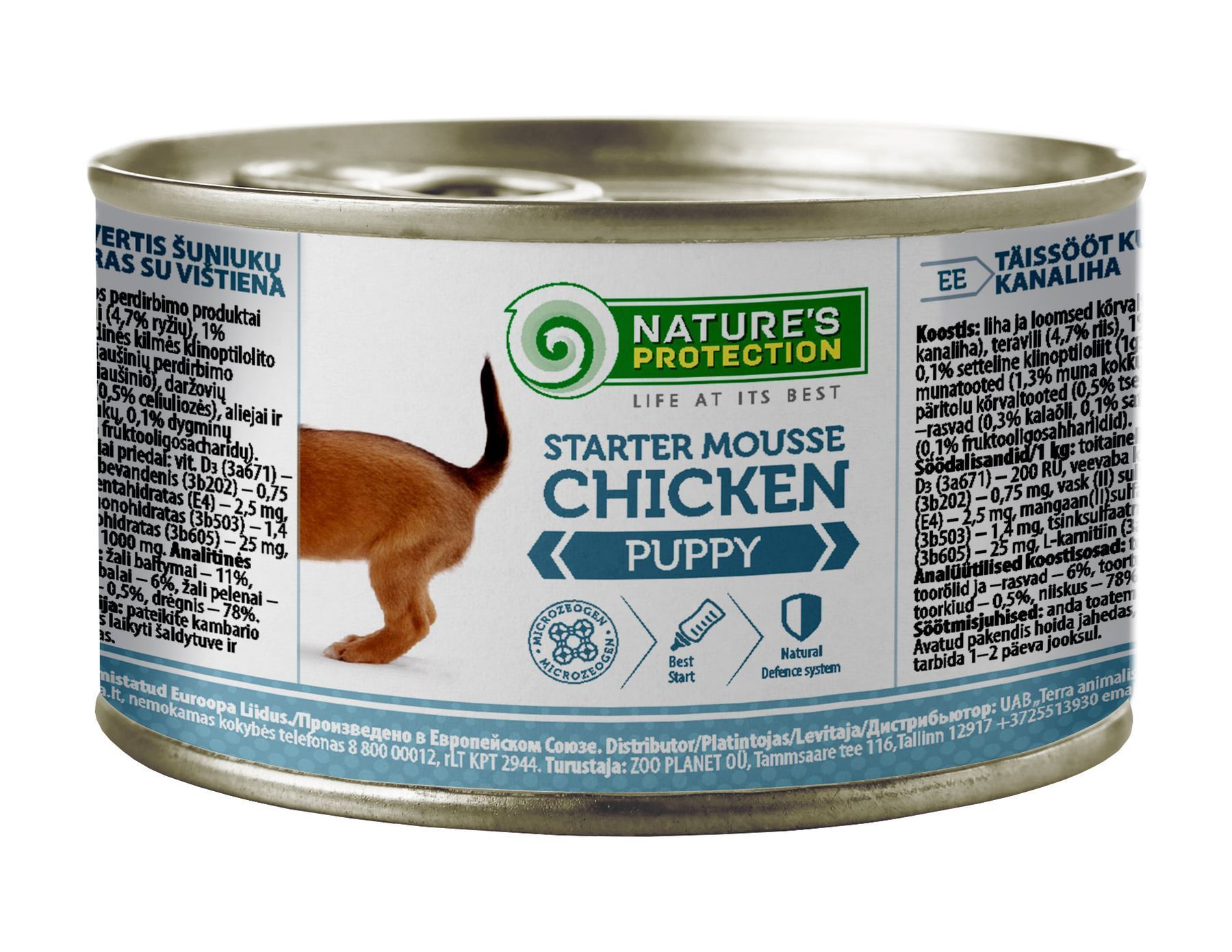 Влажный корм для щенков Nature's Protection Starter Mousse Puppy 200 г — курица Влажный корм для щенков Nature's Protection Starter Mousse Puppy 200 г — курица