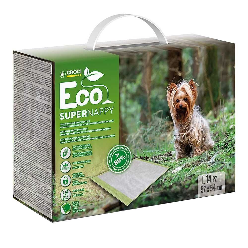 Пелюшки для собак Croci Super Nappy Eco 57х54 см, 14 шт