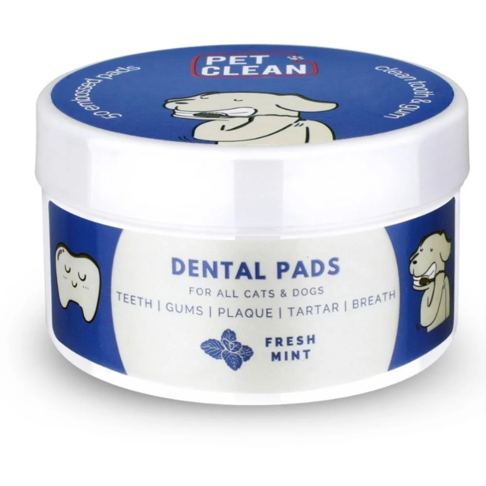 Pet Clean Dental Pads серветки догляду за ротовою порожниною собак 50 шт - м'ята Pet Clean Dental Pads серветки догляду за ротовою порожниною собак 50 шт - м'ята