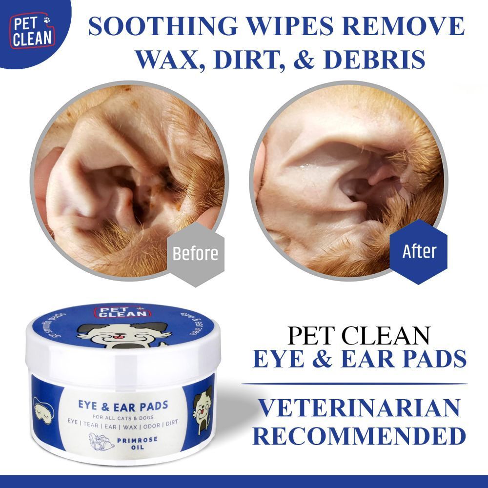 Pet Clean Eye and Ear Pads серветки вух та очей собак 50 шт