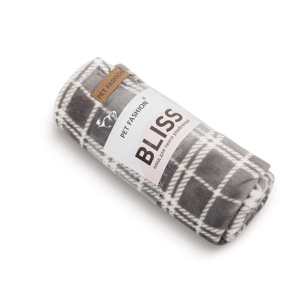 Pet Fashion Bliss 1 плед для котів 70,5х55,5 см - сірий Pet Fashion Bliss 1 плед для котів 70,5х55,5 см - сірий