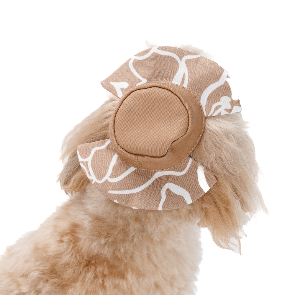 Панама Pet Fashion Print XS - бежевий Панама Pet Fashion Print XS - бежевий