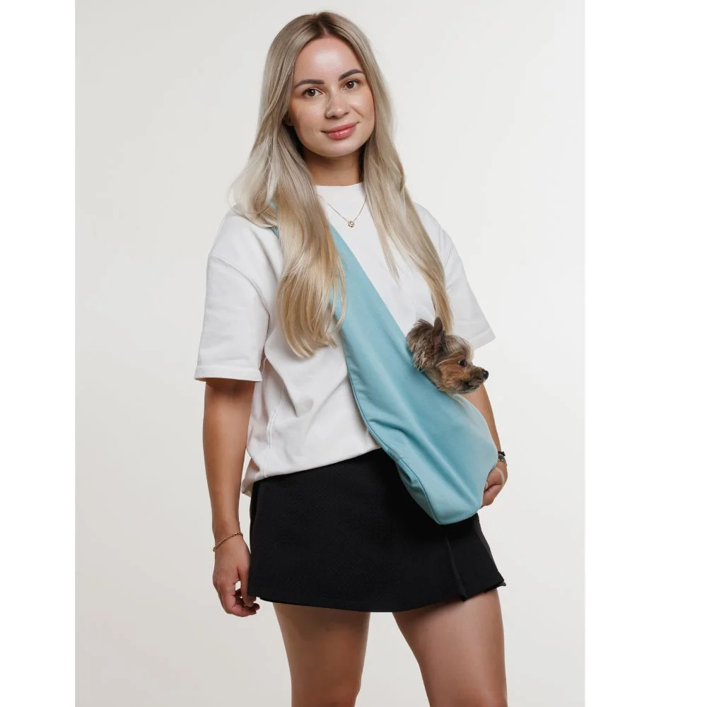 Сумка-слінг для собак Pet Fashion Capri 70х48х26 см - блакитний Сумка-слінг для собак Pet Fashion Capri 70х48х26 см - блакитний