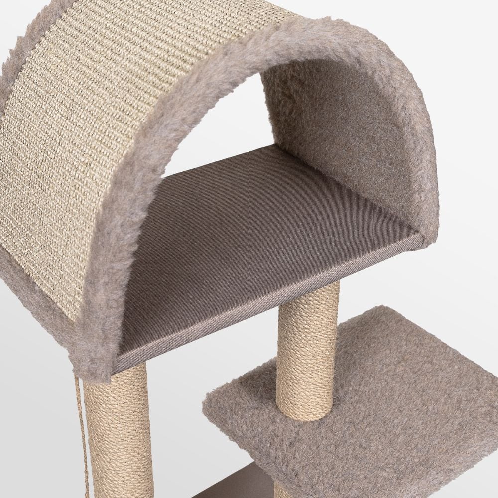 Pet Fun Аркада кігтеточка-комплекс для котів 38х50х77,5 см - бежевий