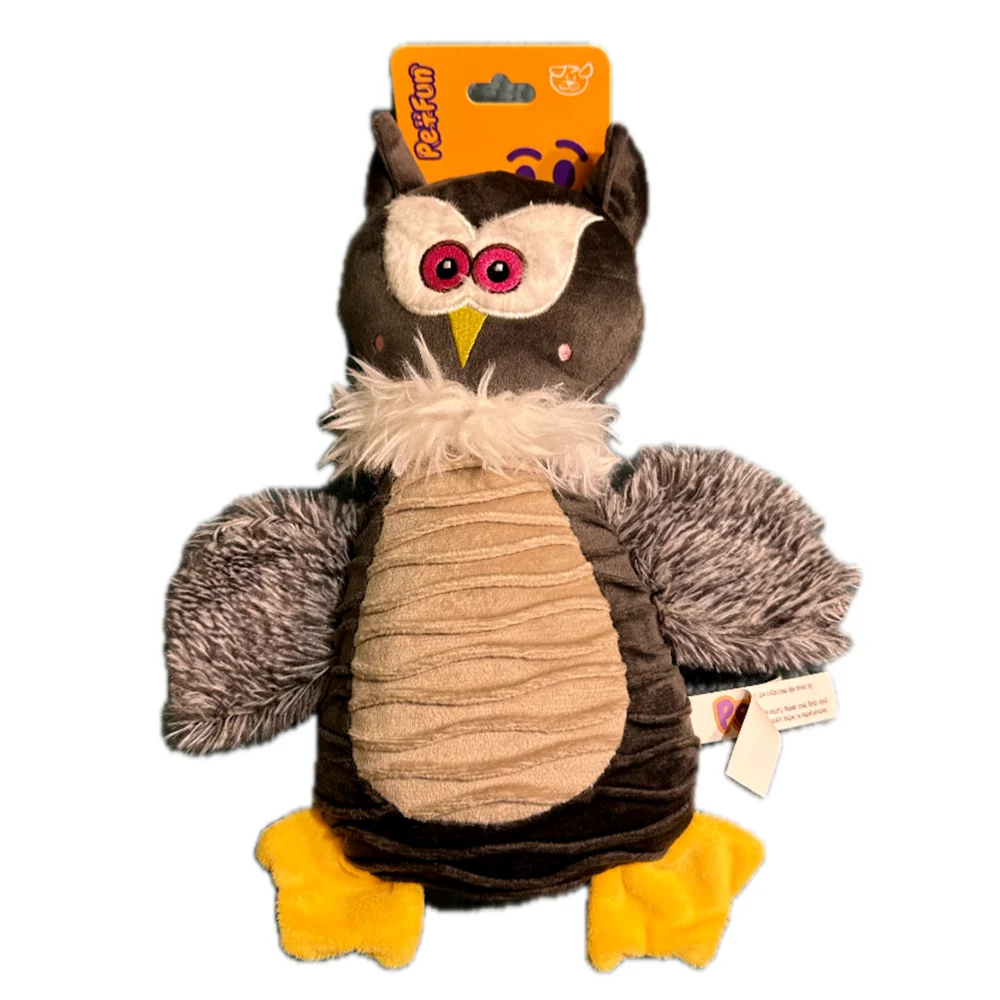 Pet Fun іграшка для собак сова з пискавкою 29 см Pet Fun іграшка для собак сова з пискавкою 29 см
