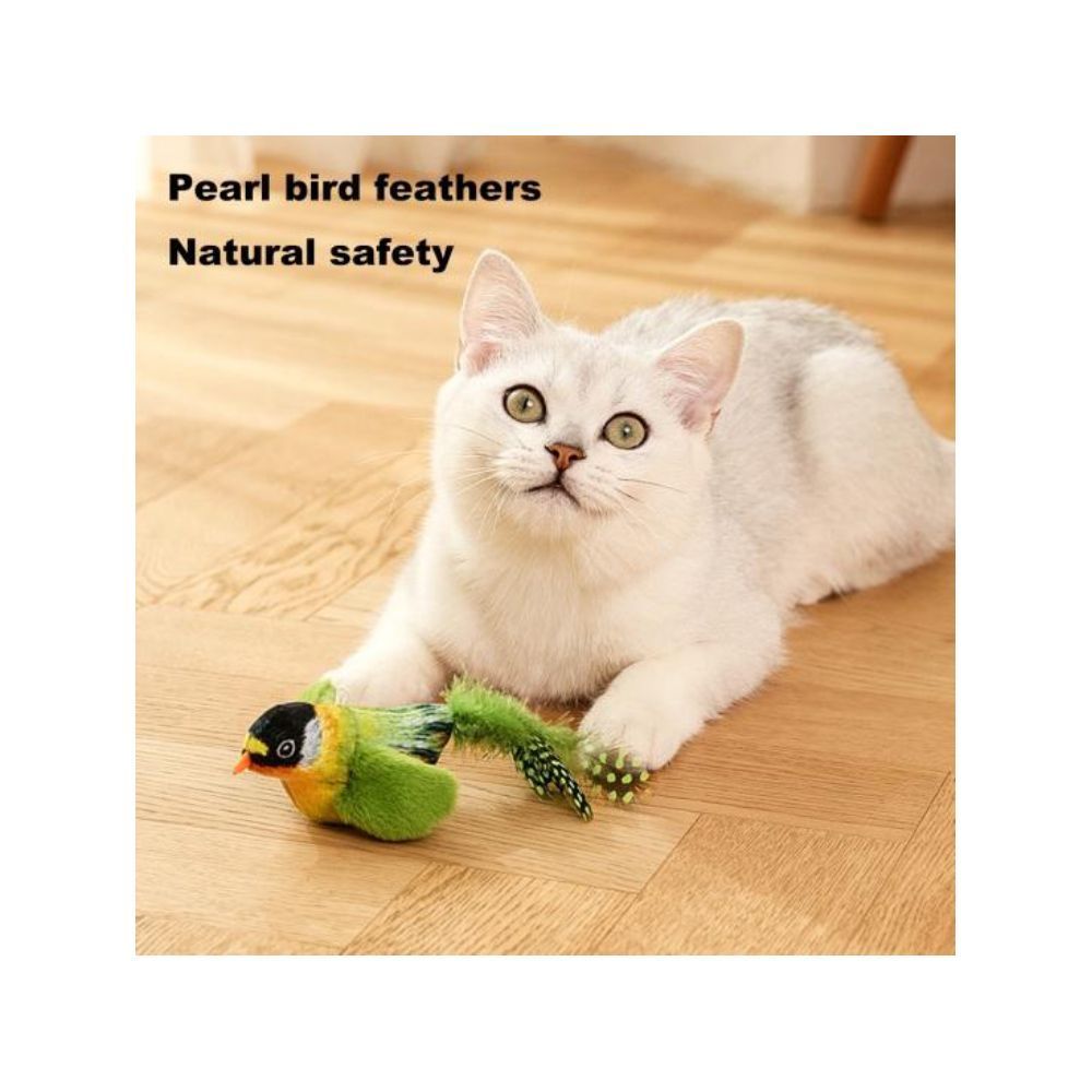 Pet Fun іграшка для котів пташка 5х14х11,5 см - зелений Pet Fun іграшка для котів пташка 5х14х11,5 см - зелений