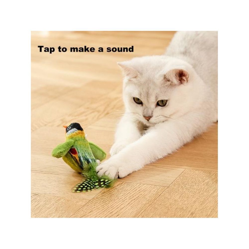Pet Fun іграшка для котів пташка 5х14х11,5 см - зелений Pet Fun іграшка для котів пташка 5х14х11,5 см - зелений