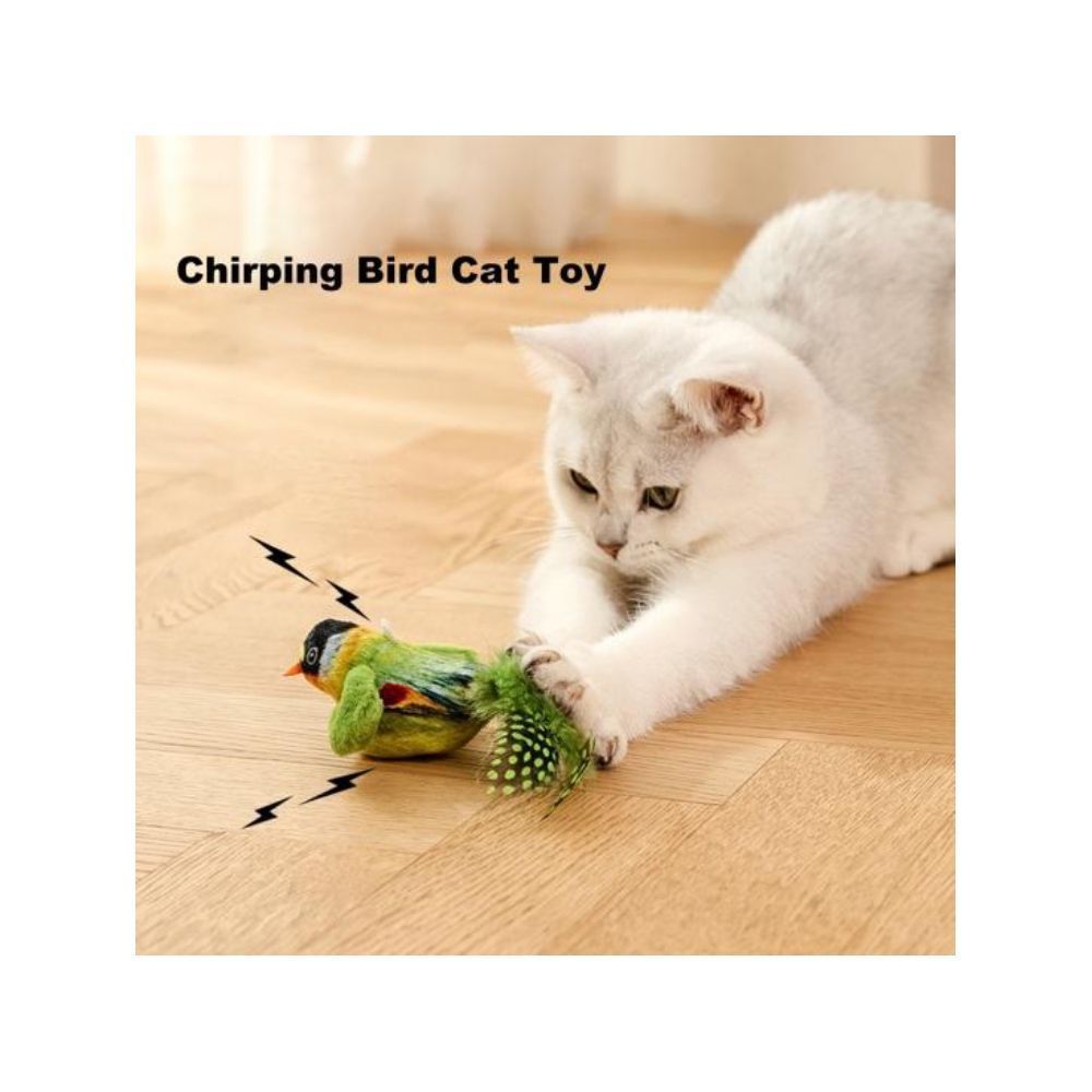 Pet Fun іграшка для котів пташка 5х14х11,5 см - зелений Pet Fun іграшка для котів пташка 5х14х11,5 см - зелений