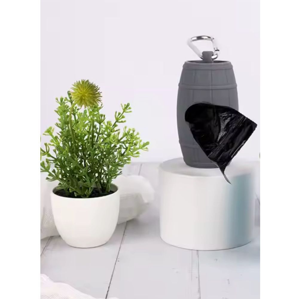 Pet Fun контейнер для збиральних пакетів 9х5 см - сірий Pet Fun контейнер для збиральних пакетів 9х5 см - сірий