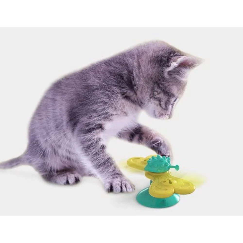 Pet Fun Метелик іграшка для котів 75х77х162 мм - різнокольоровий