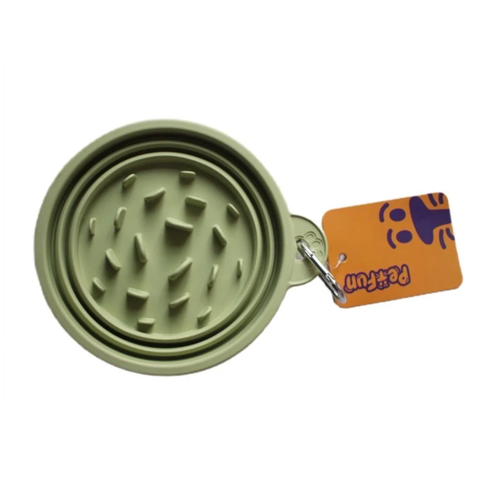 Pet Fun миска для собак 14х14х7,4 см - зелений