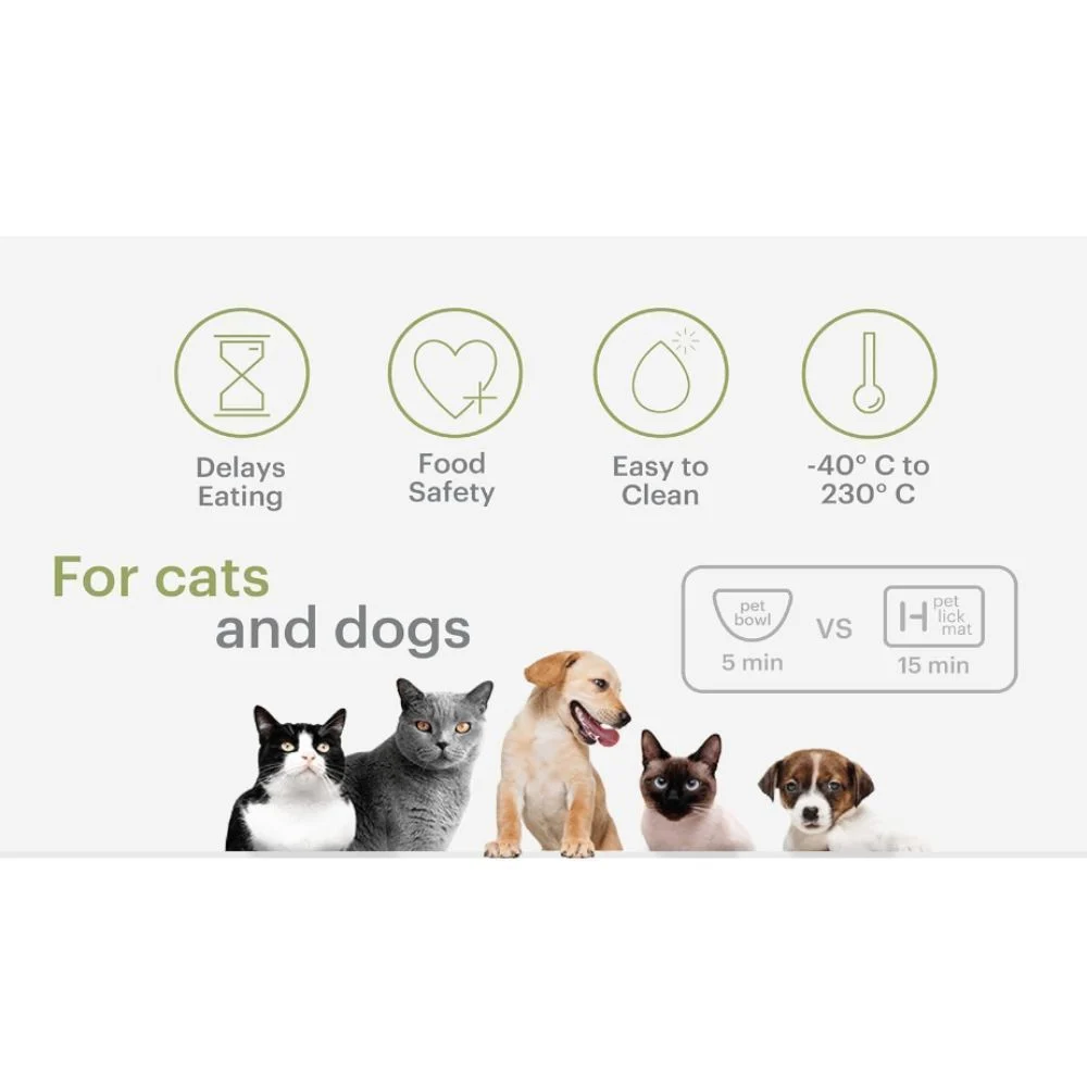 Pet Fun миска-килимок для собак 29х18х0,9 см - зелений