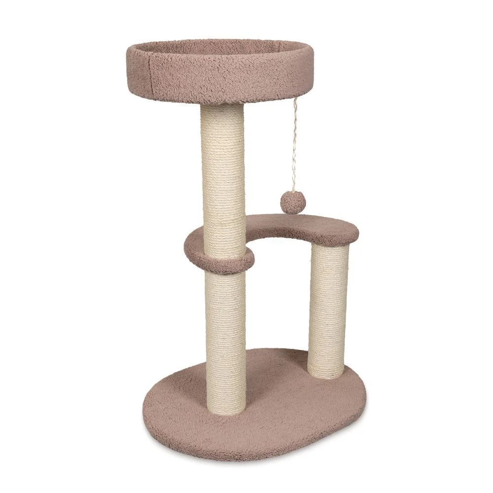 Pet Fun Затишок кігтеточка-комплекс для котів 45х58,5х87,5 см - бежевий