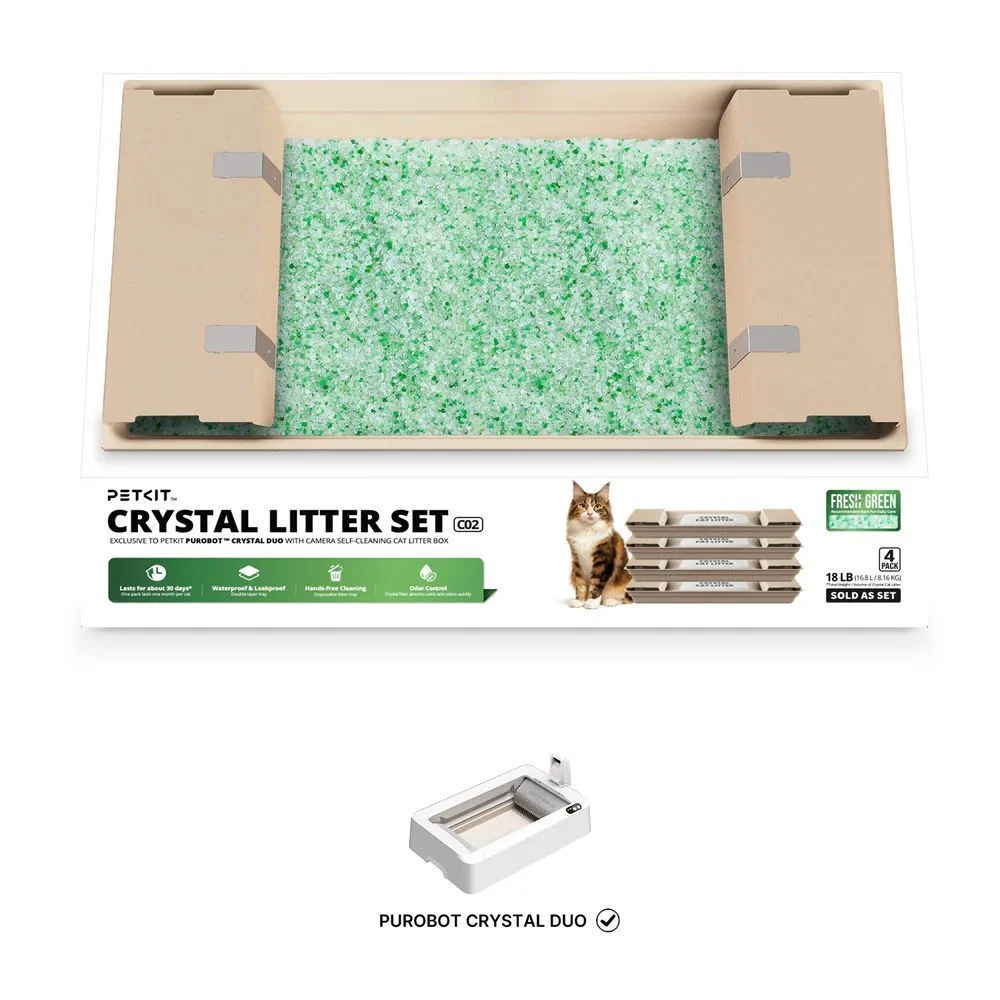 Набір силікагелевих наповнювачів Petkit Crystal Litter Set C02 4 шт - свіжість лісу Набір силікагелевих наповнювачів Petkit Crystal Litter Set C02 4 шт - свіжість лісу