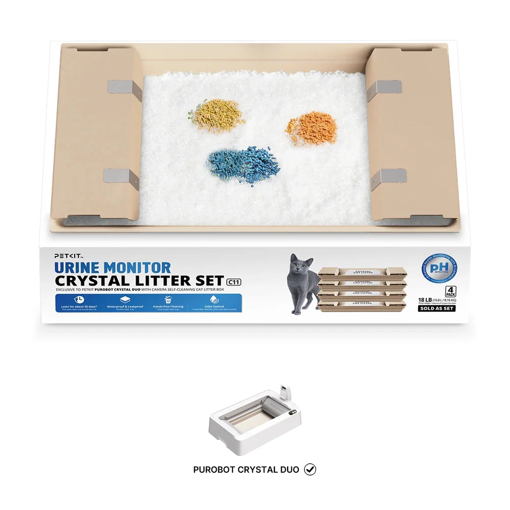 Набір наповнювачів для моніторингу сечі Petkit Urine Monitor Crystal Litter Set C11 4 шт Набір наповнювачів для моніторингу сечі Petkit Urine Monitor Crystal Litter Set C11 4 шт