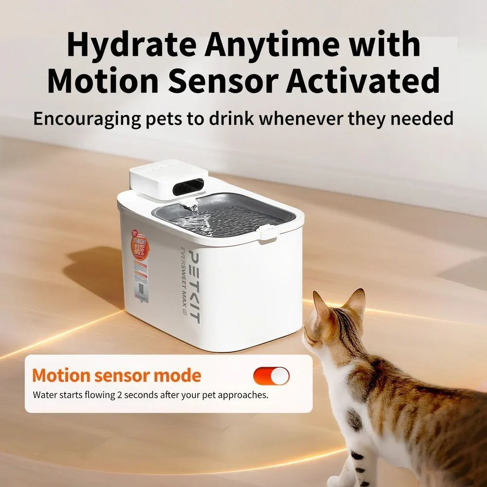 Поїлка-фонтан для котів Petkit EverSweet Max 2 (UVC) 3 л - білий