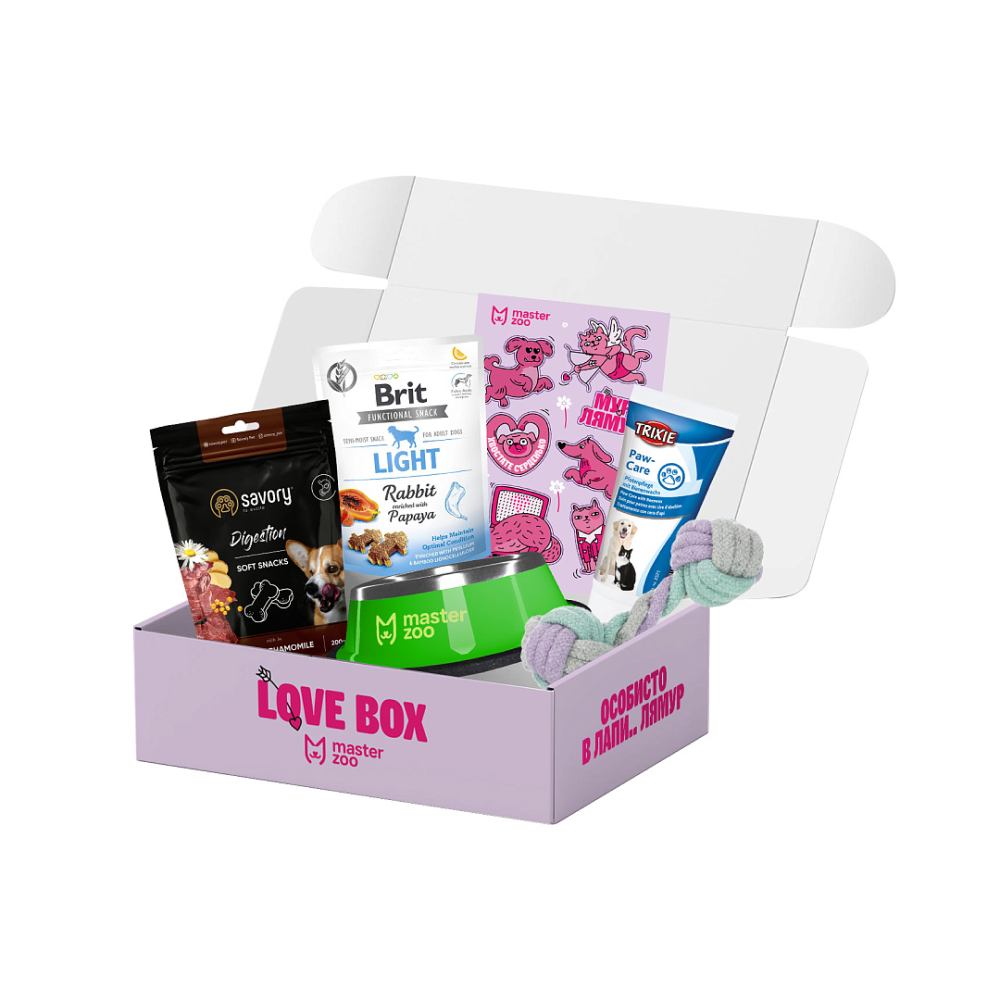 Подарунковий набір Love Box до Дня Закоханих для собак від MasterZoo