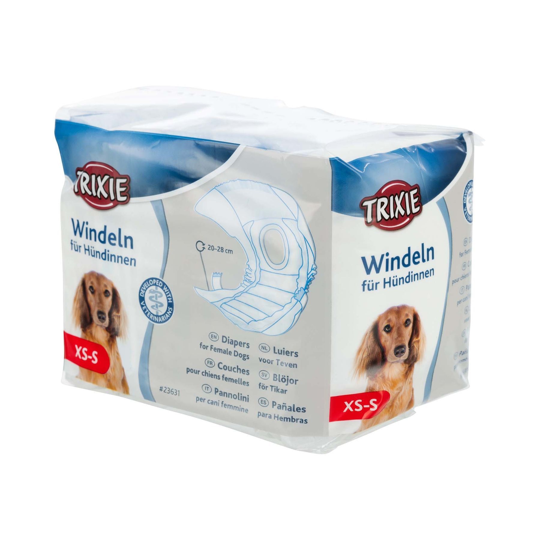 Подгузники для собак (девочек) Trixie 20-28 см XS-S 12 шт. Подгузники для собак (девочек) Trixie 20-28 см XS-S 12 шт.
